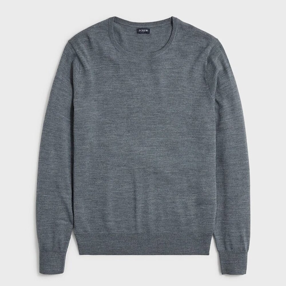 NWT J Crew Men's Perfect Merino Blend Crewneck Sweater XL